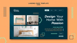 室内设计网站主页模板设计