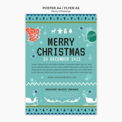 圣诞节源文件海报设计PSD