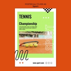 网球运动海报设计源文件