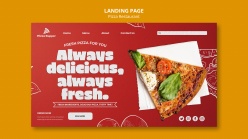 美味披萨餐厅网页模板