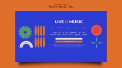 世界音乐日免费模板设计