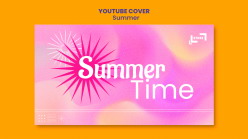 夏季youtube封面模板