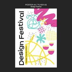 艺术设计节海报模板PSD