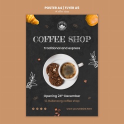 咖啡店海报模板PSD设计