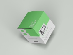 方形包装盒样机模板设计PSD