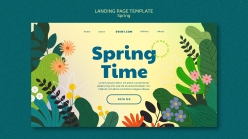 春日时光主题网页模板设计