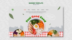 餐饮美食宣传网页模板源文件设计