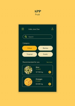 水果店手机APP界面设计