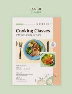 美食烘焙宣传主题PSD模板