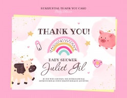 宝宝活动秀感谢卡设计ps素材