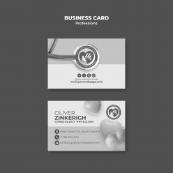 专业心理健康咨询商务名片模板