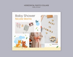 新生儿满月照片秀PS素材