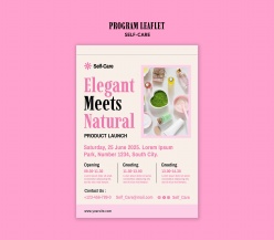 美容护肤身体护理宣传单排版设计