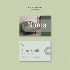 室内设计岗位商务名片PSD素材