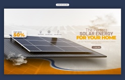 太阳能板折扣促销横幅设计源文件