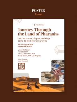 沙漠旅行主题海报PSD源文件设计