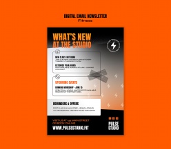 健身宣传单排版设计ps素材