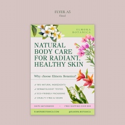 花卉活动宣传A5模板设计