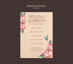 婚礼流程列表设计ps素材