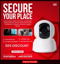 监控产品宣传主图ps素材