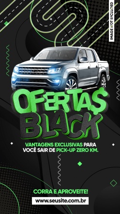 黑色星期五汽车促销竖版海报PSD模板