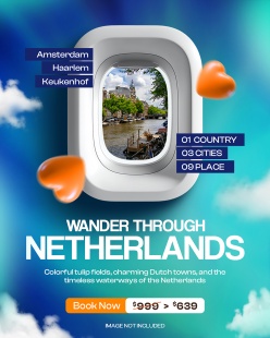 旅行折扣特价海报宣传模板PSD