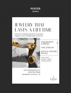 珠宝饰品宣传海报设计模板