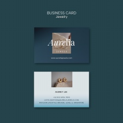 珠宝饰品商务名片PSD素材