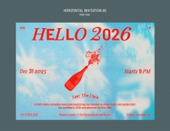 你好2026活动邀请模板A5