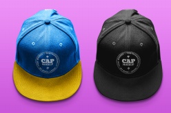 帆布鸭舌帽logo样机展示