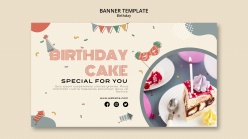 生日快乐主题banner设计素材