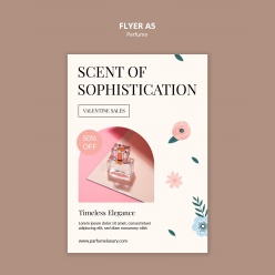 香氛折扣宣传单页PSD模板设计