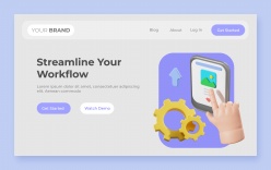 互联网行业网页设计ps素材