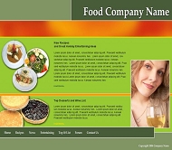 食物公司网站模板