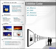 画展网站模板