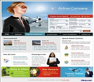 旅游航空网站模板