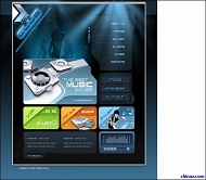音乐网站模板下载