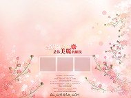 鲜花婚纱模板下载