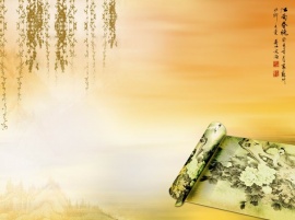 江南春晓PPT模板下载