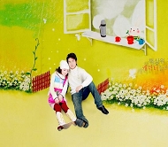 韩国情侣PSD模板