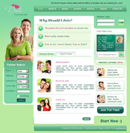 婚恋交友CSS网页模板