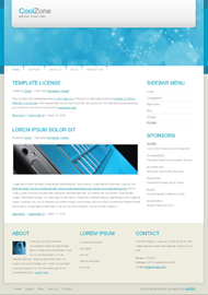 蓝色商业CSS网页模板