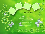 PSD婚纱相框模板下载