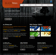 黑色幽默CSS网页模板