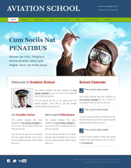 航空学校网页模板