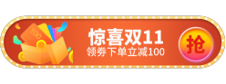 橙色惊喜双11胶囊Banner