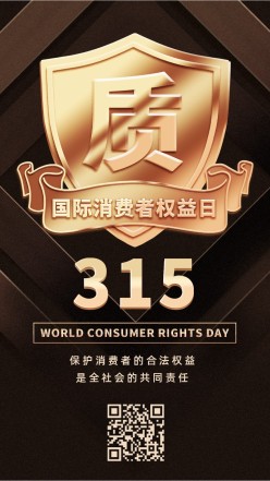 315消费者权益日宣传手机海报