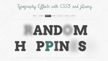 jQuery+CSS3文字排版效果