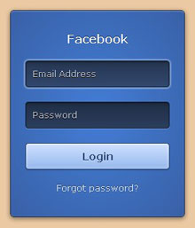 Facebook登录表单