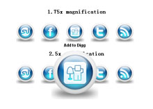 jQuery图标导航插件imgbubbles